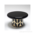 Luxury Style Coffee Table Luxury Design coffee table gold chrome top fiberglass living room furniture Manufactory